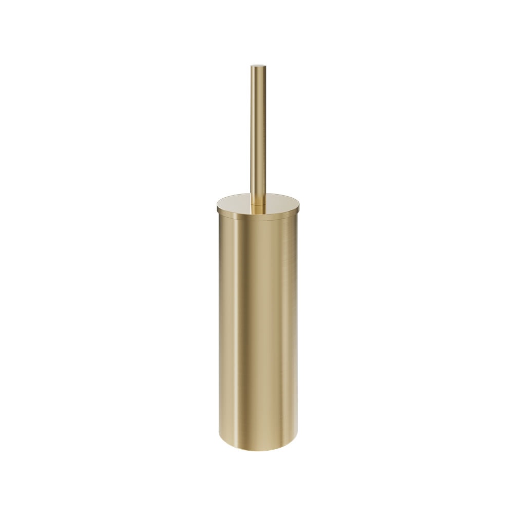 Cutout image of Crosswater MPRO Brushed Brass Freestanding Toilet Brush & Holder